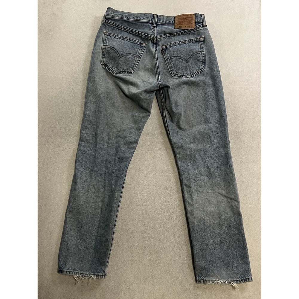 Vintage 90s Levi's 501 Jeans Women's 32x30 (Fits 31x28) Button Fly Light Wash